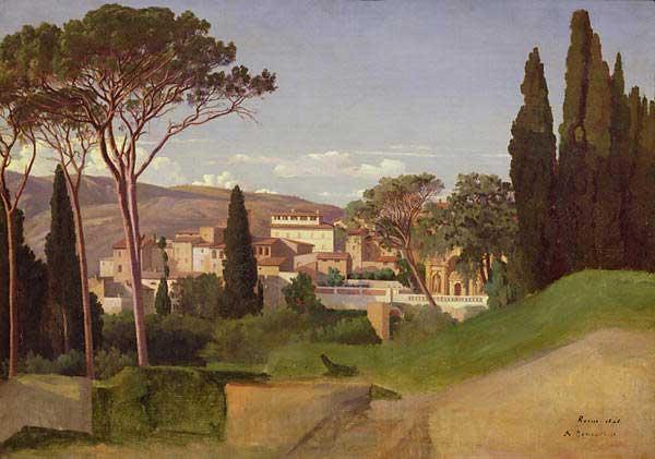 Jean-Achille Benouville View of a Roman Villa Germany oil painting art
